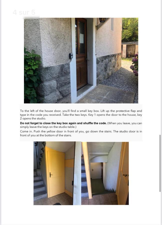 Les Cypres Appartement Vevey Buitenkant foto